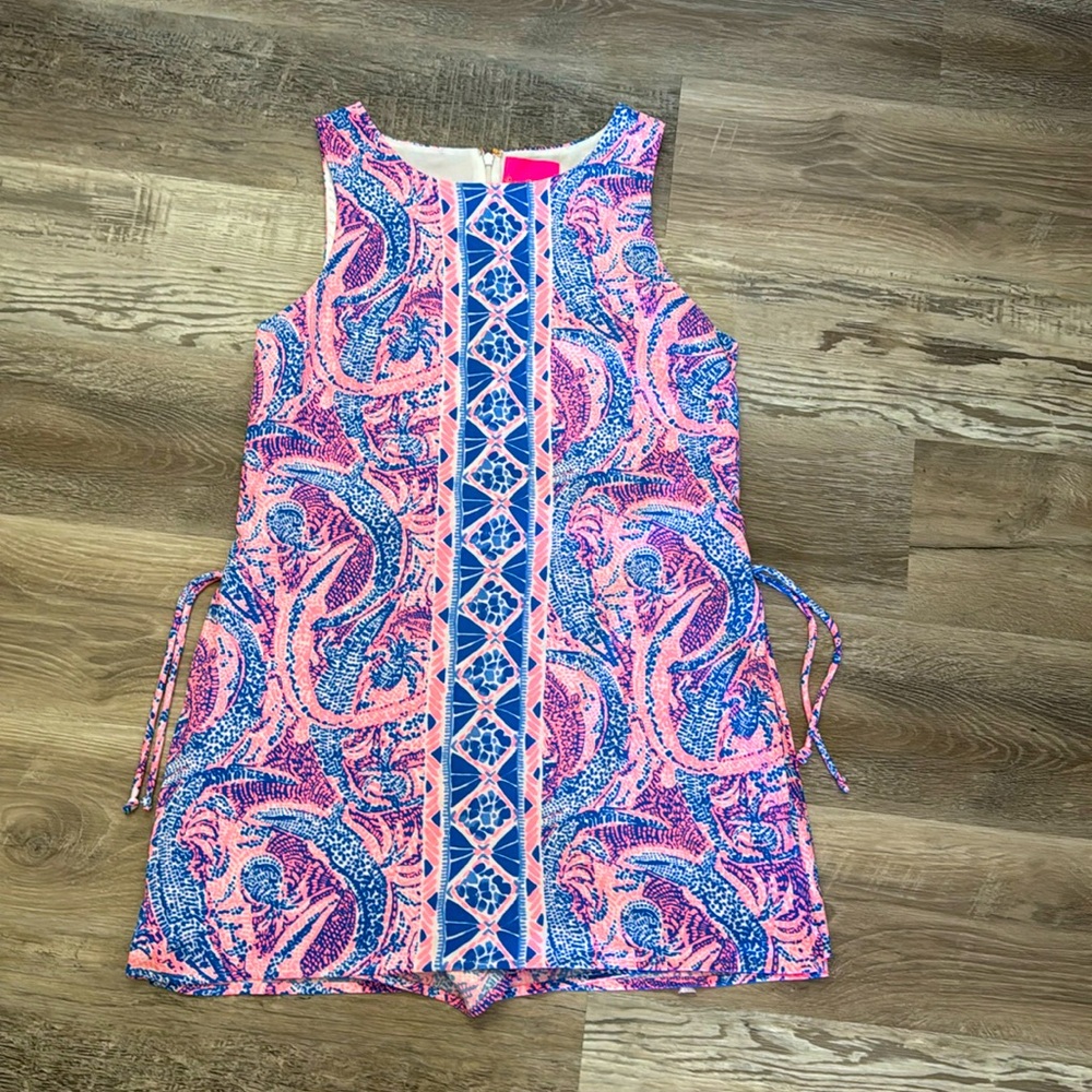 Lilly Pulitzer Pink and Blue Paisley Dress